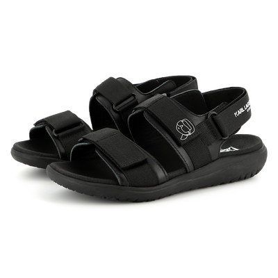 Sandales en cuir de vachette KARL LAGERFELD KIDS GARCON
