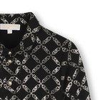 Polyester jurk met lange mouwen MICHAEL KORS 
                    GIRL