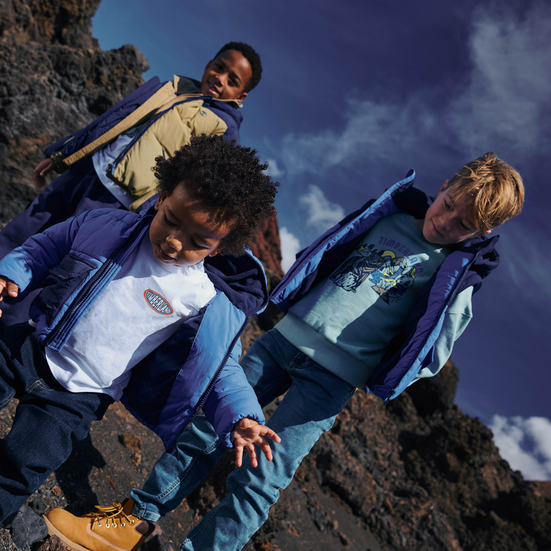 Waterafstotend donsjack met capuchon TIMBERLAND 
                        BOY