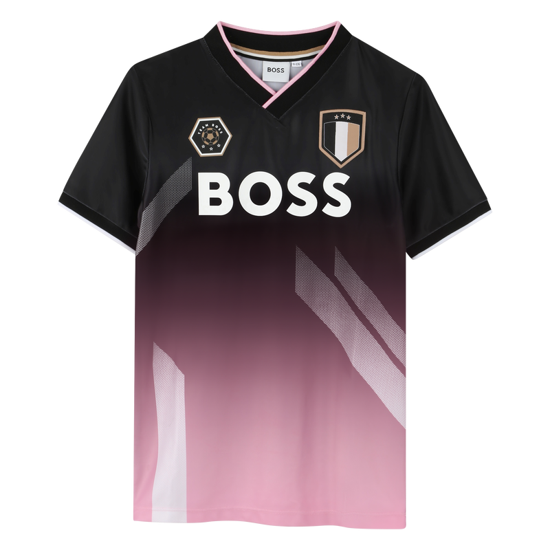 T-shirt V-hals en korte mouwen BOSS 
                        BOY