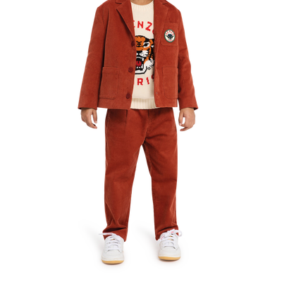 Pantalon en velours c&ocirc;tel&eacute; KENZO KIDS GARCON