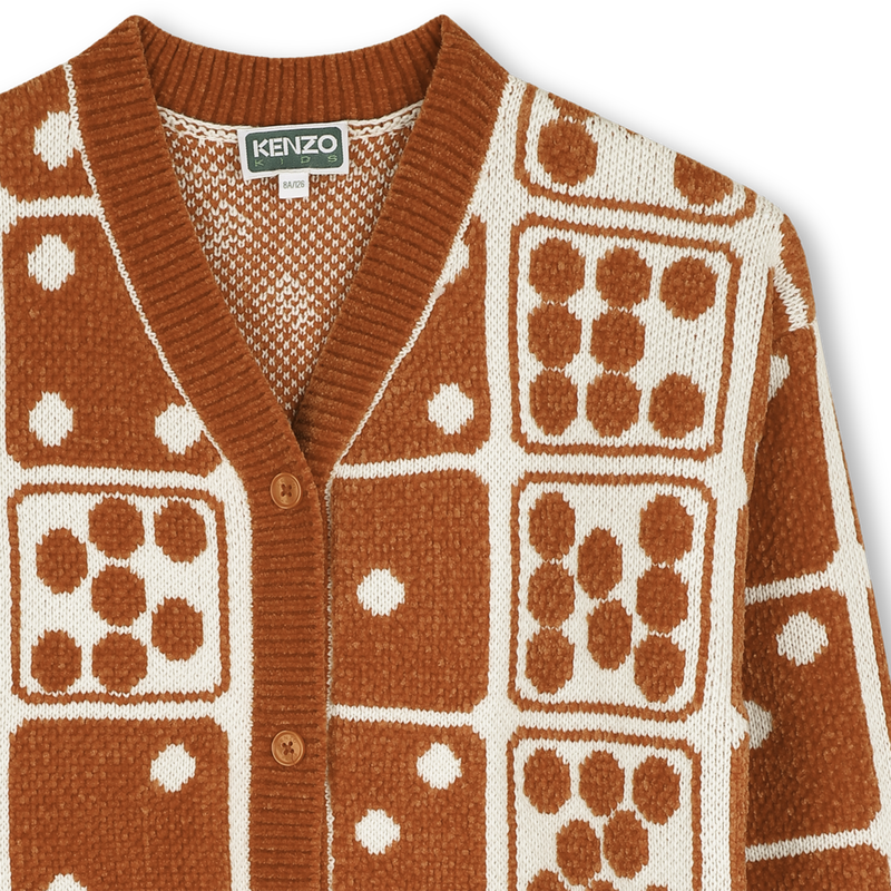 Gebreide cardigan KENZO KIDS 
                        GIRL