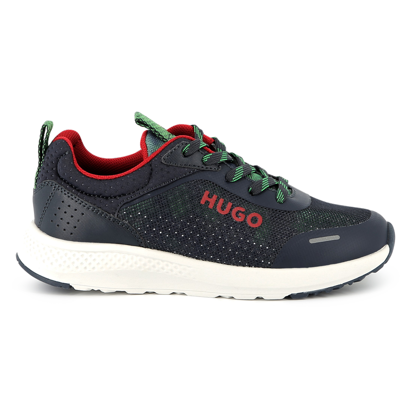 Sneakers met veters en print HUGO 
                        BOY