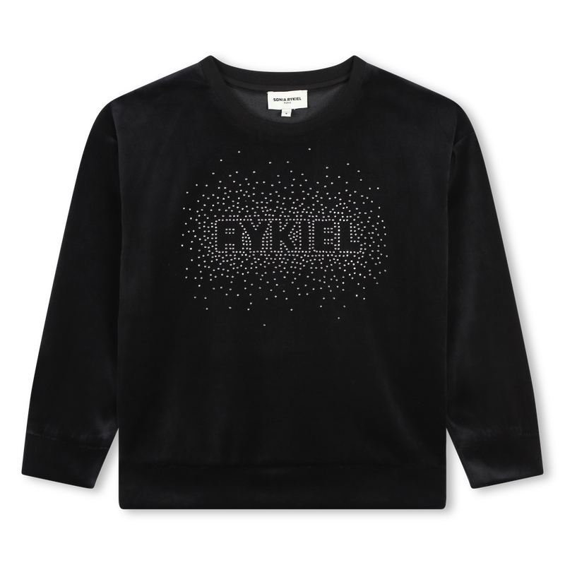 Sweat-shirt en velours SONIA RYKIEL 
                        FILLE