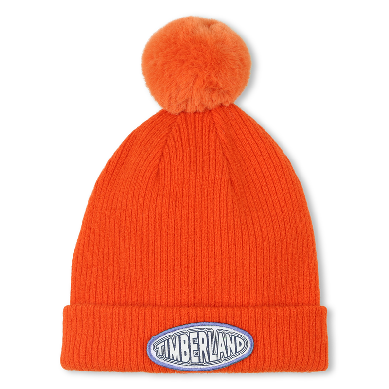 Bonnet tricot pompon polaire TIMBERLAND 
                        GARCON