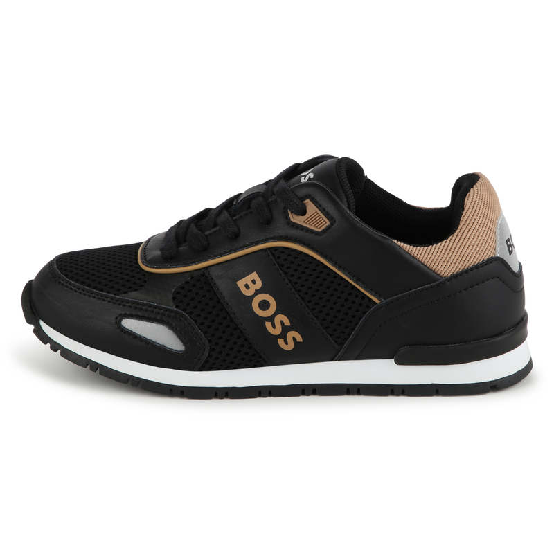 Lace-up leather sneakers