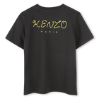 Katoenen T-shirt met badge KENZO KIDS 
                    UNISEX
