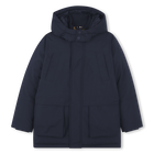 Parka longue &agrave; capuche, BLEU CARGO, hi-res