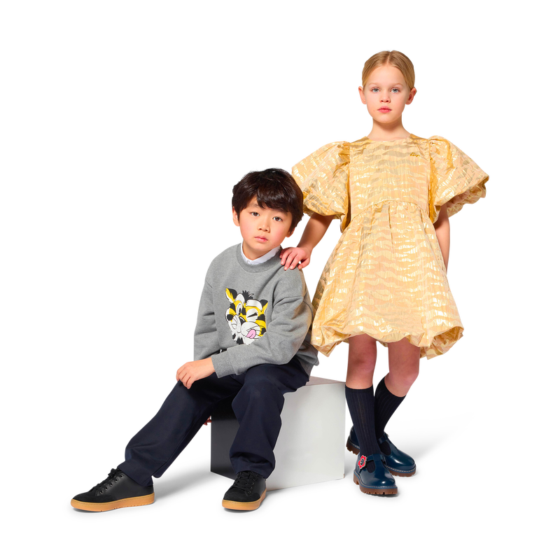 Feestjurk en scrunchie KENZO KIDS 
                        MEISJE
