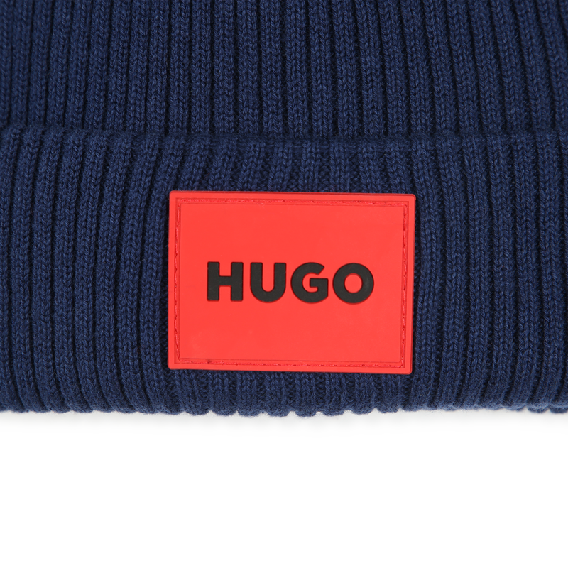 Bonnet tricot&eacute; Hugo 
                        UNISEXE