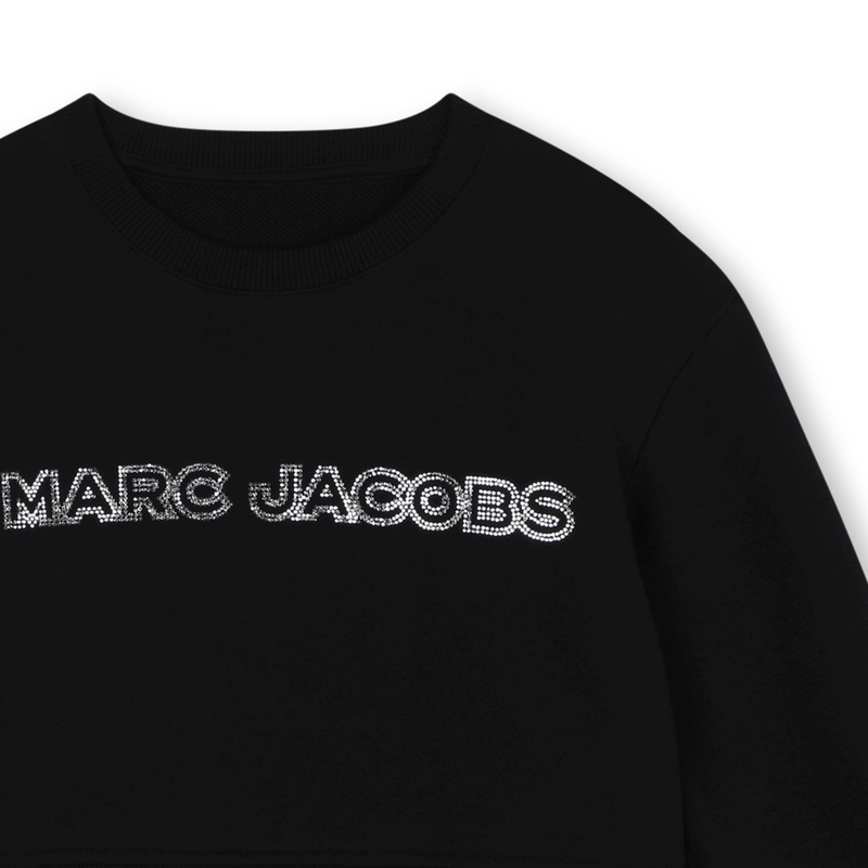 Sweat-shirt court en molleton MARC JACOBS 
                        FILLE