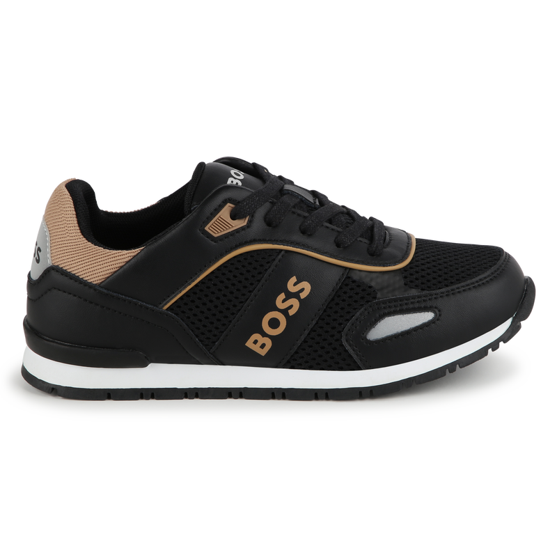 Lace-up leather sneakers