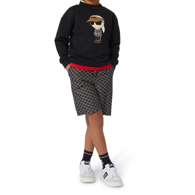 Sweat-shirt molletonn&eacute; KARL LAGERFELD KIDS GARCON