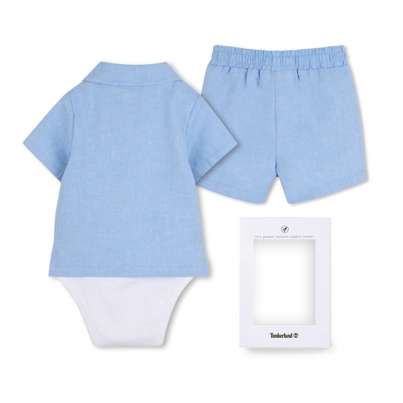 SHIRT EN KORTE BROEK SET TIMBERLAND 
                        BOY