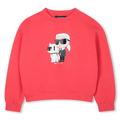 Dubbel jersey sweatshirt KARL LAGERFELD KIDS GIRL