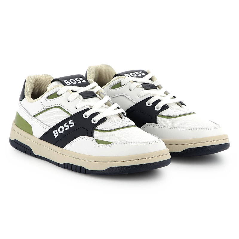 Sneakers van twee materialen BOSS 
                        BOY