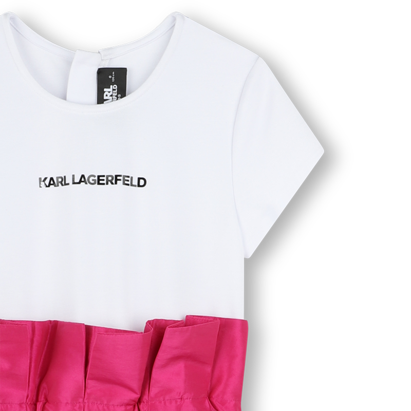 Feestelijke jurk van tafzijde KARL LAGERFELD KIDS 
                        GIRL