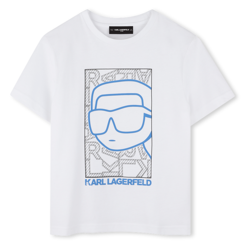 T-shirt avec imprim&eacute; plac&eacute; KARL LAGERFELD KIDS 
                        GARCON
