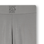 Legging en jersey paillet&eacute; argent&eacute; DKNY 
                    FILLE