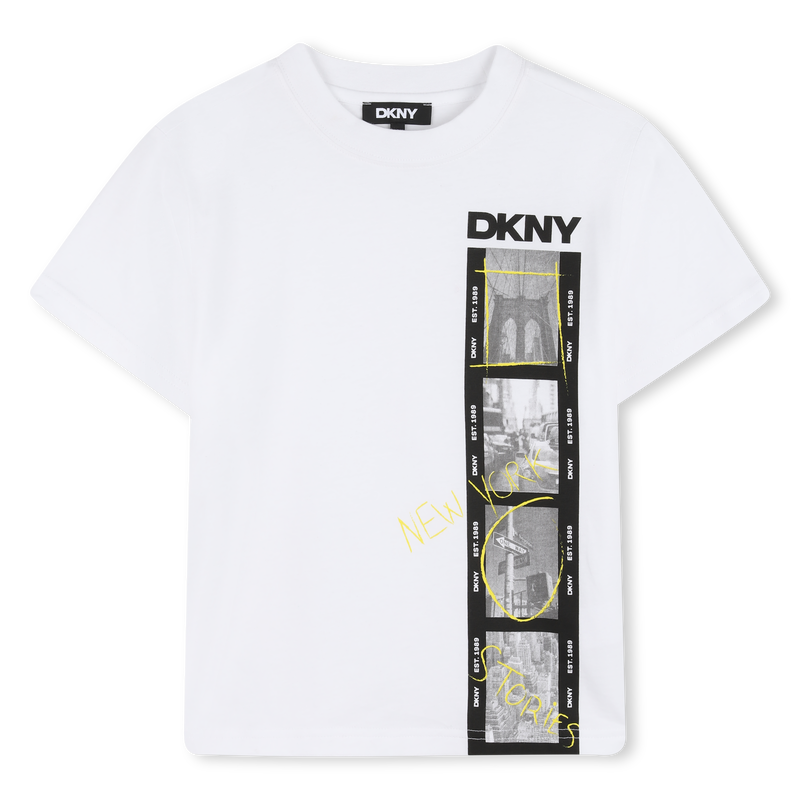 T-SHIRT MET KORTE MOUWEN DKNY 
                        BOY