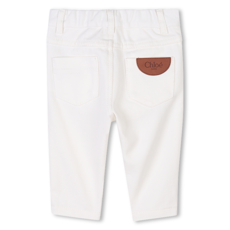 Broek van katoenen keperstof CHLOE 
                        GIRL