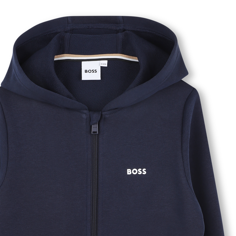 Sweat-shirt zippé à capuche BOSS 
                        GARCON