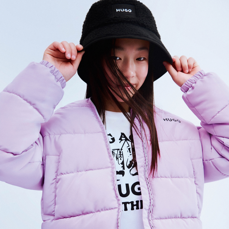 Doudoune &agrave; capuche HUGO 
                        FILLE