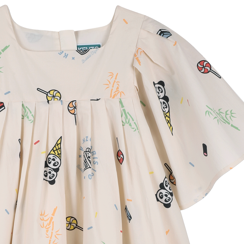 POPLIN JURK KENZO KIDS 
                        GIRL