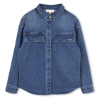 Chemise &agrave; manches longues en denim MICHAEL KORS 
                    FILLE
