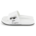 Claquettes avec imprim&eacute; relief KARL LAGERFELD KIDS 
                    FILLE
