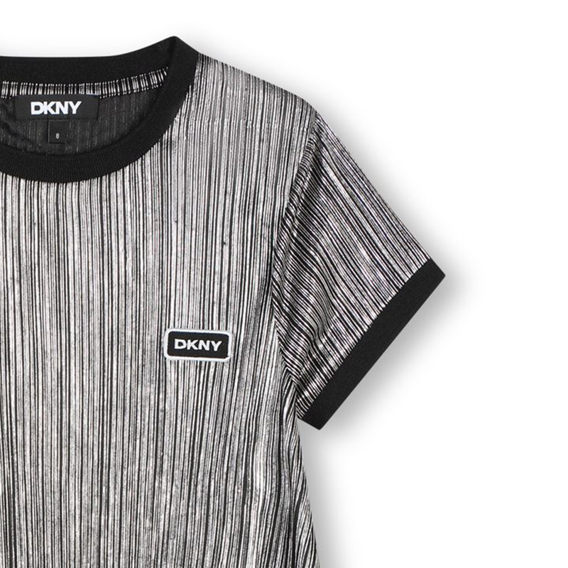 Robe pliss&eacute;e &agrave; manches courtes DKNY 
                        FILLE