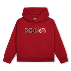 Sweat-shirt &agrave; capuche, RUBY RED, hi-res