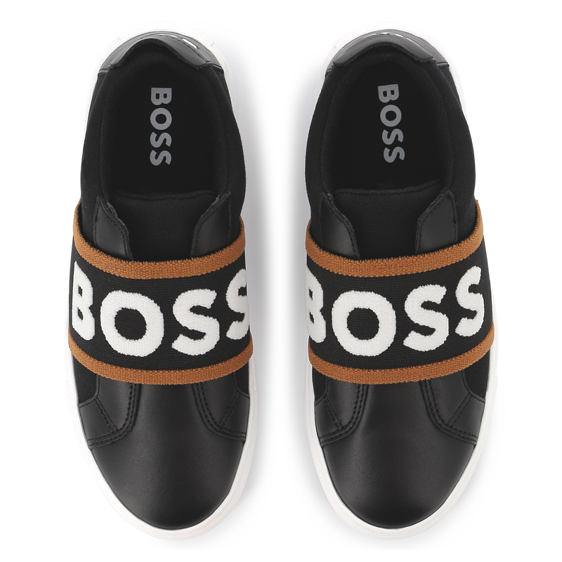 Sneakers van twee materialen BOSS 
                        BOY