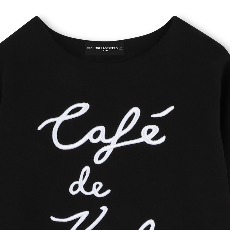 Sweat-shirt avec broderie KARL LAGERFELD KIDS 
                        FILLE