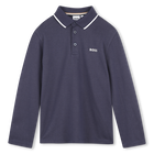 Polo manches longues, BLEU CARGO, hi-res