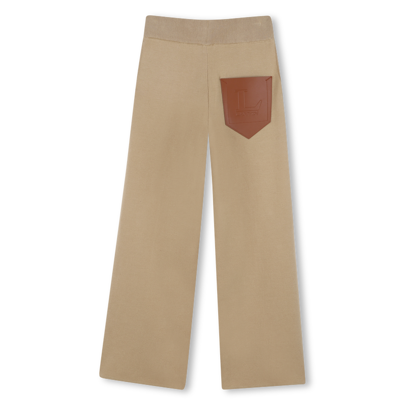 Gebreide broek met wijde pijpen LANVIN 
                        GIRL