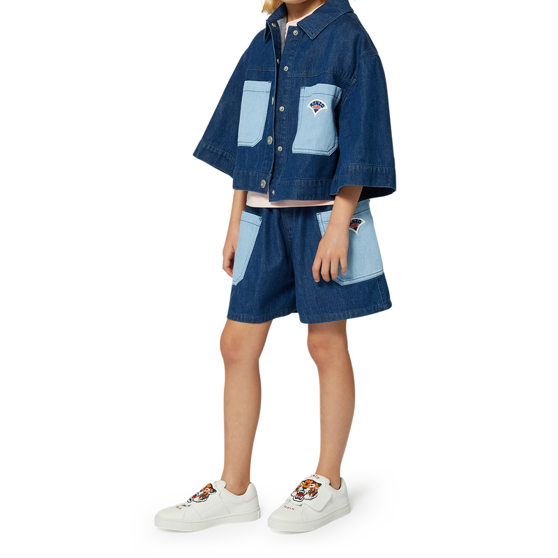 Veste en jean brod&eacute;e