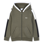Capuchon cardigan, OLIJFAVOND, hi-res