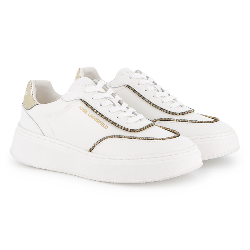 Lage sneakers met veters KARL LAGERFELD KIDS 
                        GIRL