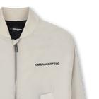 Bomber en toile KARL LAGERFELD KIDS 
                    GARCON