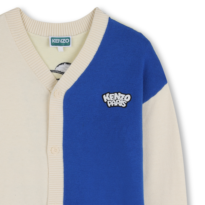 GEBREID VEST MET V-HALS KENZO KIDS 
                        BOY