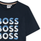 Katoenen T-shirt korte mouwen BOSS 
                    BOY