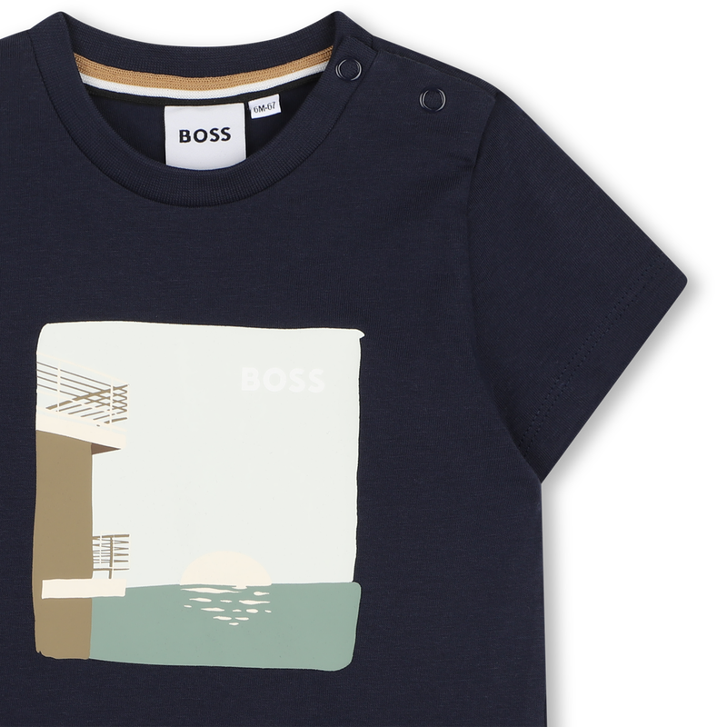 T-SHIRT MET KORTE MOUWEN BOSS 
                        BOY