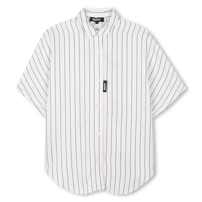 Chemise longue fluide ray&eacute;e DKNY FILLE