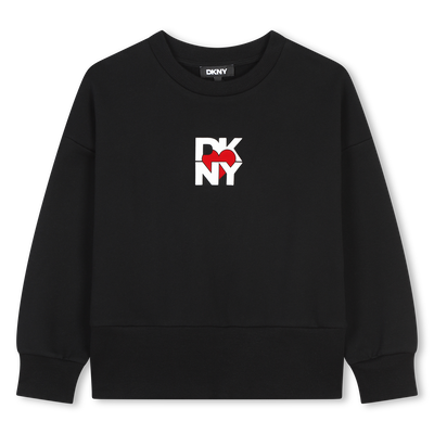 Sweat-shirt molletonn&eacute; DKNY FILLE