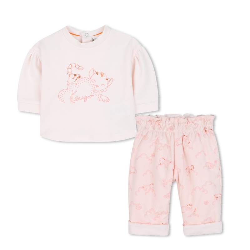Ensemble tee-shirt + pantalon KENZO KIDS 
                        FILLE