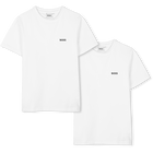 Set van 2 T-shirts, WIT, hi-res