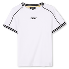 T-shirt avec bandes color&eacute;es, BLANC, hi-res