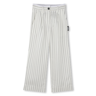 Wijde broek met streepjes DKNY GIRL