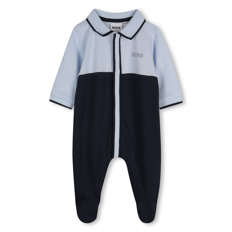 Pyjama tricolore &agrave; col polo BOSS 
                        GARCON